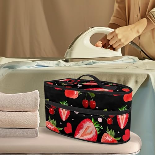 COEQINE Cute Strawberry Dustproof Iron Carrier Protective Sleeve Adds Joy To Garment Care Routine for Small Spaces Foldable Travel Storage Bag2