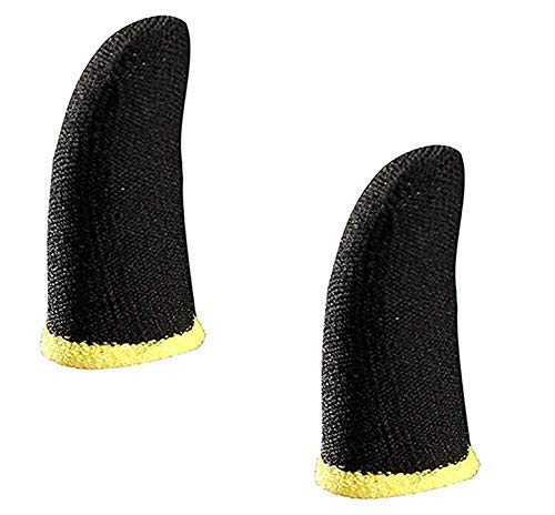 Estrenar Pubg Anti-Slip Thumb Sleeve, Increase Your Gaming Score Slip-Proof Sweat-Proof Professional Touch Screen Thumbs Finger Sleeve for Pubg Mobile Phone Game Gaming Gloves (1 Pair/ 2Pcs) [video game]