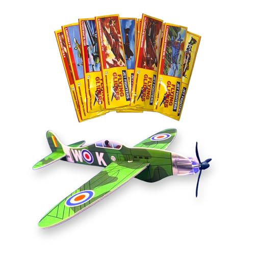 Aviones Planeadores de Poliestireno Set De x24 Aviones Mixtos Empaquetados Individualmente Planeadores Fiestas De Cumpleaños Infantiles, para Niños, Niñas (Pack de, 24)