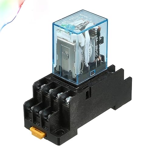 Relais 14 broches 4PDT MY4NJ bobine DC 220V relais inverseur pour rail DIN