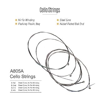 WGOEODI 4 pièces/Ensemble de Cordes de Guitare Acoustique, Corde de Guitare en Acier, pour Guitare Folk Acoustique… – Image 2