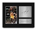 HWC Trading Shaquille O'Neal LA Lakers Gifts Printed Signed Autograph Picture for Basketball Memorabilia Fans - US Letter Size