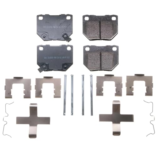 Image of PowerStop Rear Brake Pads for Nissan 300ZX 1990-96 | Subaru Impreza 2006-07 - Z17 Ceramic Brake Pads with Installation Hardware, 17-461