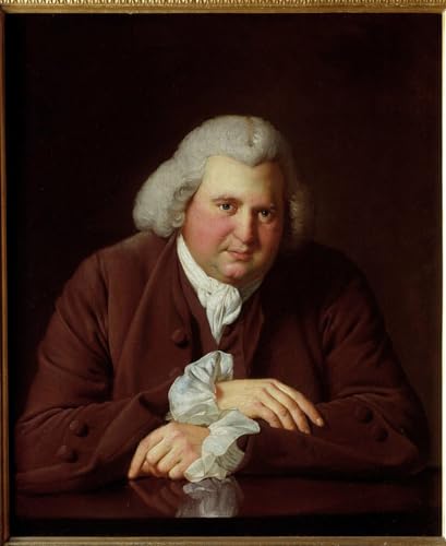 Óleo clásico de Erasmus Darwin por Wright de Derby, lienzo premium de 60x90 cm