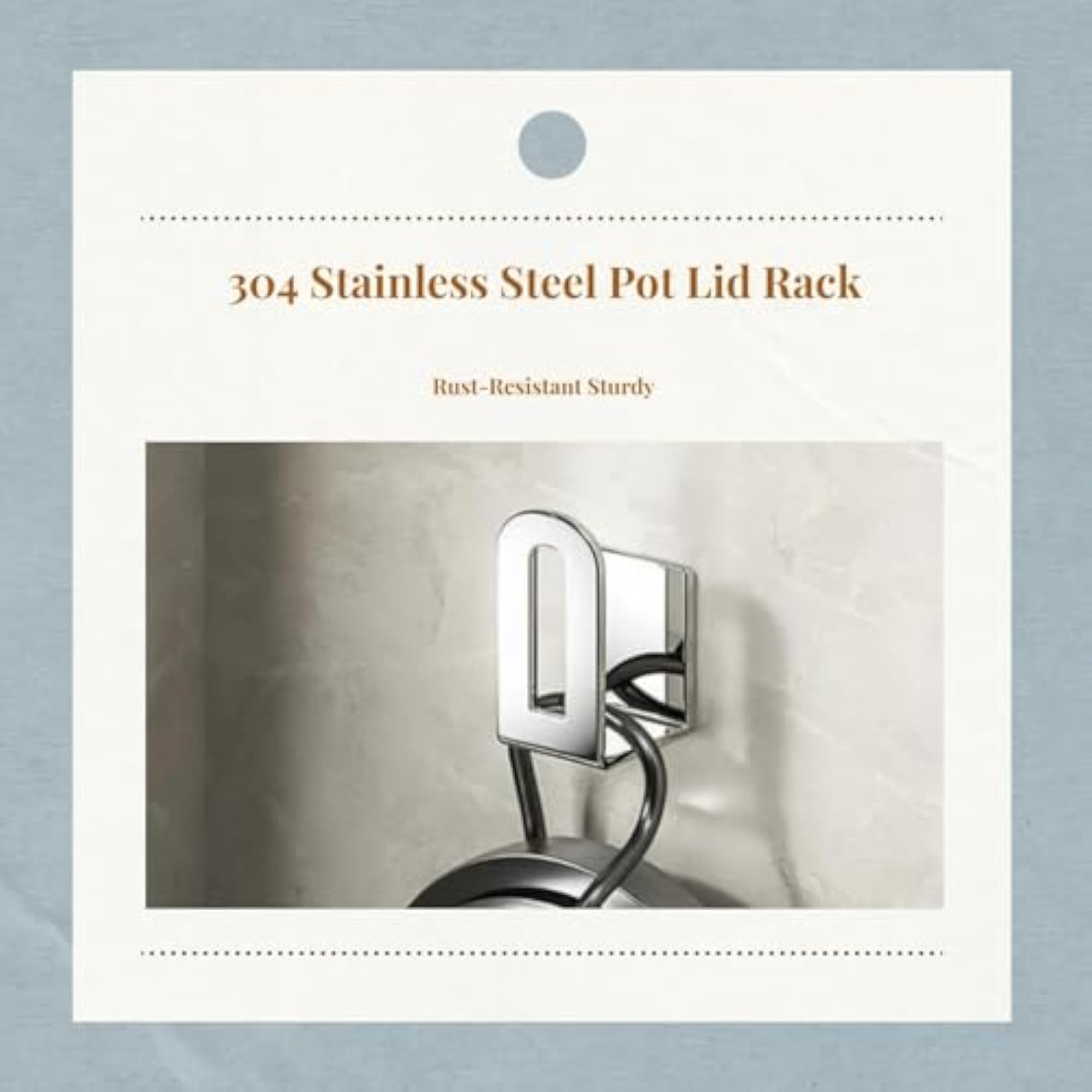 304 Stainless Steel Pot Lid Holder Organizer, Cutting Board Rack