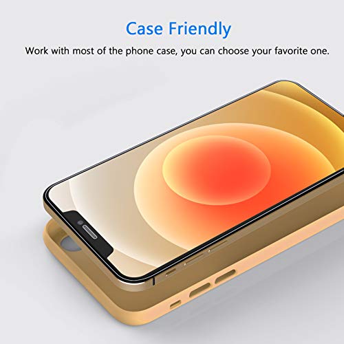 Yootech Screen Protector Compatible with Apple iPhone 12/iPhone 12 Pro,[4 Pack] Tempered Glass Screen Protector for iPhone 12/iPhone 12 Pro 2020[Anti-Scratch][Bubble Free][Case-friendly],6.1-Inch - Thumbnail 5