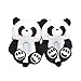 UKKO Chaussons Hiver Panda Panda Panda Pantoufles De Femme Peluche Chaussures Chaudes Chaises Chacune À La Maison Chambre À Coucher Peluches en Peluche Ours Pantoufles d'hommes-Panda C,7.5