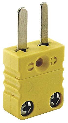 Thermocouple Plug, K, Yellow, Miniature