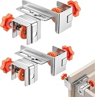 Candeon C Klemme Schublade Fronteinstallation Klemmen, 2 Stück Schublade Befestigungsclip Verstellbare Schubladen Befestigungsklemmen, Schubladenfronten Montagewerkzeug Für 10-30mm Platten