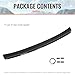 IKON MOTORSPORTS, Duckbill Trunk Spoiler Compatible with 1999-2003 Volkswagen MK4 Jetta Sedan, ES Style Gloss Black ABS Rear Trunk Lid Spoiler Wing Lip