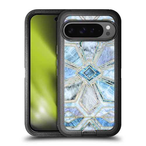 Coque Antichoc Pixel 9 Pro XL Ultra-Blindée - Protection Intégrale Design Marbre Bleu