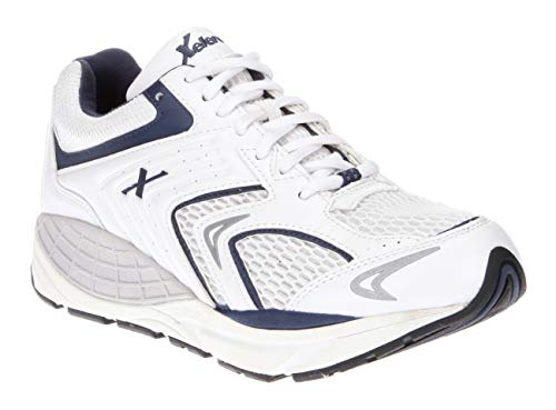 Xelero Matrix - Men's Motion Control Walking Shoe White/navy Mesh - 10.5 Medium