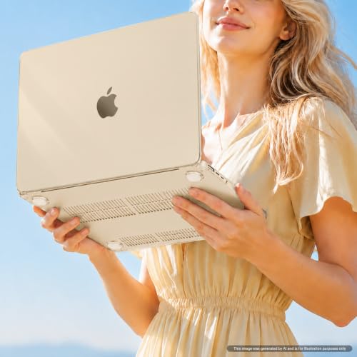 Image of MOSISO Compatible with MacBook Air 13 inch Case M5 2026 M4 2025 M3 M2 2024-2022 A3449 A3240 A3113 A2681, Hard Shell&Keyboard Cover&Screen Film&Type C for MacBook Air 13.6 inch Case, Crystal Starlight