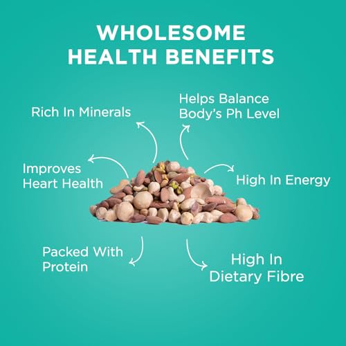 Image of Nutty Gritties Daily Nuts with 5 Exotic Nuts Macadamias, Hazelnuts, Pistachio Kernels, Almonds, Cashews | Dry Roasted with Himalayan Pink Salt | Healthy Snack with Zero Oil, 210g (Each Pouch 35g, Pack of 6)