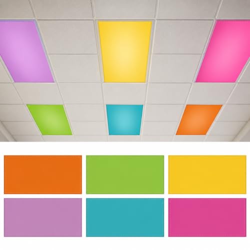 Housses décoratives de rechange pour plafonnier néon et filtres de lumière pour hôpital