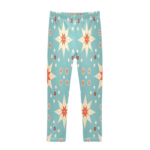 Bolaz Toddler Girls Leggings Printed Yoga Pants Leggings Seamless Retro Background for Kids