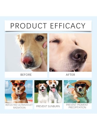 Dog Nose Sunscreen Balm SPF-25 – Plant-Based, Lick-Safe Sun Protection with Shea Butter – Moisturizing Nose Butter for Dry Nose, Beach Dog Essentials for White Dogs & Bulldogs – Fragrance-Free