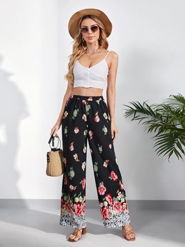 Image of KOTTY Women's Stylish Flared Printed Party Pants