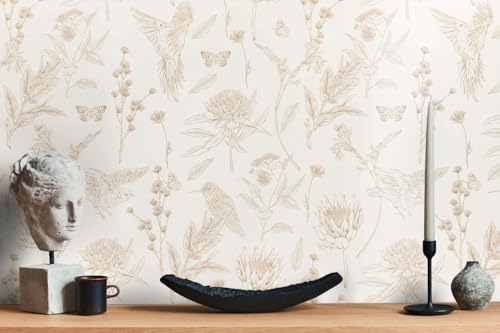 Papel pintado Toile de Jouy lavable para disimular imperfecciones de pared 10m 3