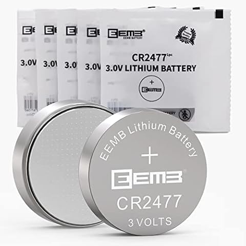 EEMB CR2477 Batería de botón 3V Lithium Li-MnO₂ Cover