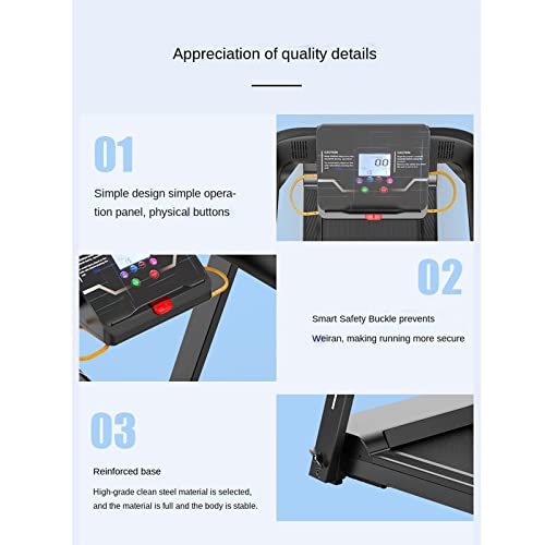Image of Treadmill Walking Treadmill Home Silent Small Fitness Equipment Multifunctional Folding Aerobic Exercise Electric