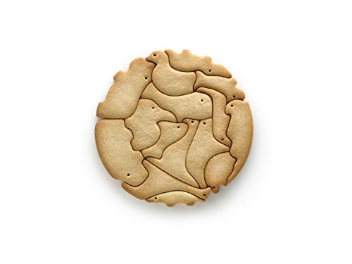 Lékué Stampo per biscotti, Rosso, 24 x 24 x 1,5 cm...