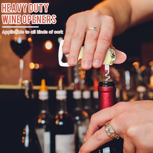 Ziliny 24 Pcs Bottle Opener Keychain Bulk Wine Bottle Beer Opener Keychain 3.27" Stainless Steel Corkscrew Waiter Corkscrew Wine Keyring Gifts for Christmas Bar Party Wedding Home (Gold) by Ziliny - Image 5