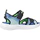 Skechers Babyjungen Microspec-Splash Flache Sandale, Black