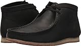 Clarks Men's Wallabee Step Boot Chukka, Black Leather, 8 M US