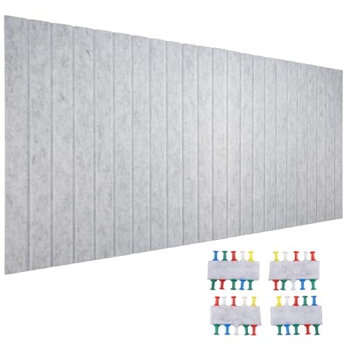 hocadon Tablón de anuncios decorativo de fieltro de 120 x 80 cm, autoadhesivo, para fotos, con 40 agujas para oficina, escuela, cocina, fotos