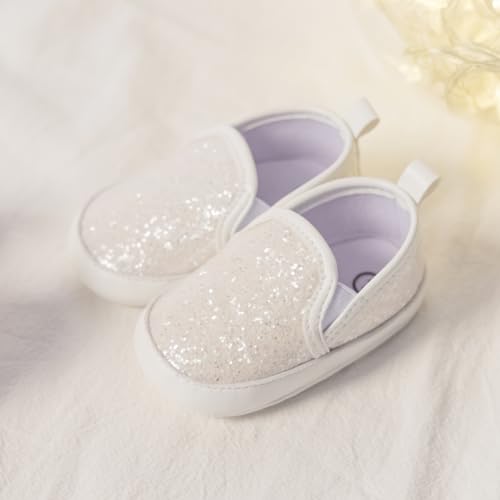 Image of Infant Baby Boys Girls Canvas Sneaker Toddler Slip On Anti Skid Newborn First Walkers Candy Shoes for 0-18 Months