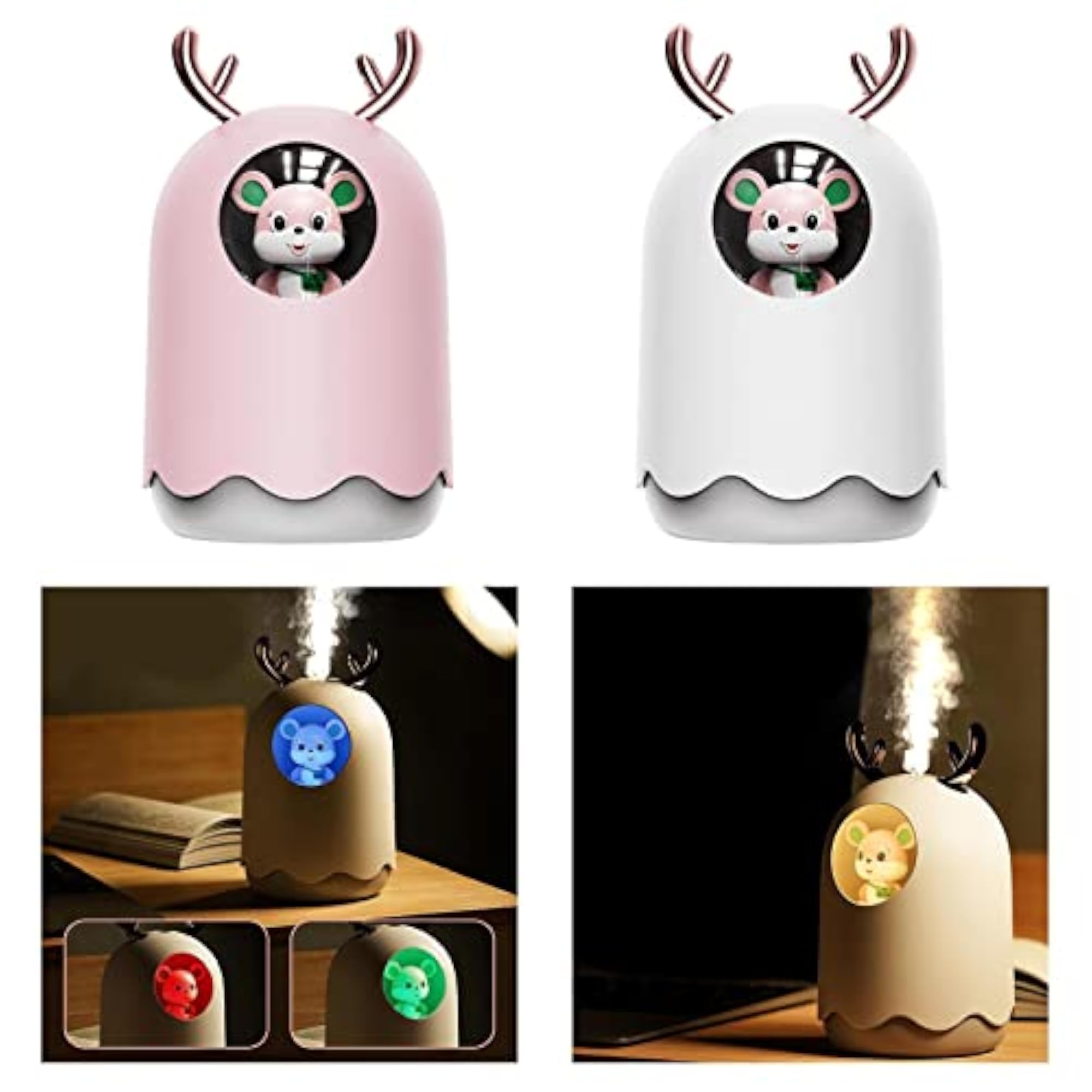 300ML USB Mini Humidifier Oil Diffuser with LED
