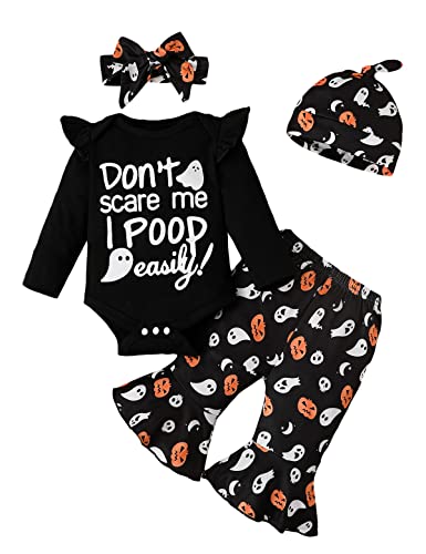 Image of BIRTHDAY SHARK Infant Girl First Halloween Outfit Cutest Pumpkin in The Patch Baby Girl Clothes