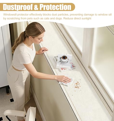 Cubierta de alféizar extra larga e impermeable estilo vintage para ventanas 5