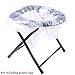 Folding Commode Chair Portable Toilet Seat, 198 Pounds Capacity PTS01