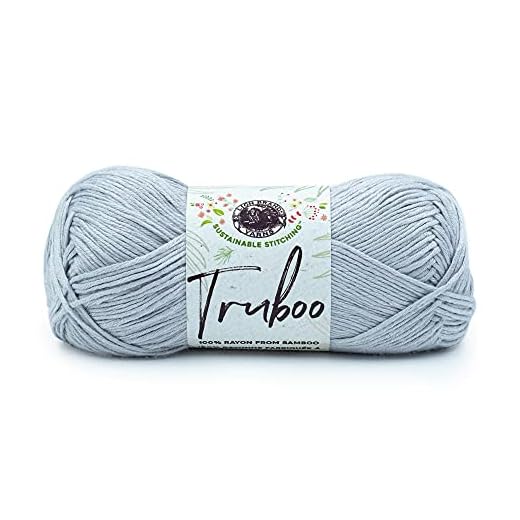 Lion Brand Yarn Company Hilo Truboo, Plateado, One Skein, 220