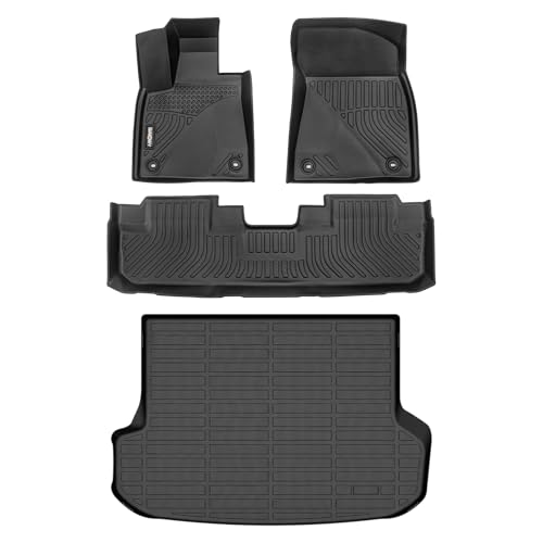 GINOWY-Floor Mats & Cargo Line for 2016-2022 RX RX350/ RX450h (Not for RXL), All Weather Car Mats RX Cargo Trunk Mat, Waterproof TPE Rubber Liners Durable Mats 3D Laser