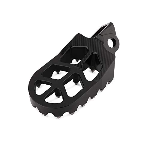 Image of AnXin Dirt Bike Foot Pegs Wider Footpegs Foot Pedals Rests CNC for KX65 00-23 KX85 01-23 KLX 140 KLX140 08-23 KX100 98-21 KX112 22-23 KX80 Black