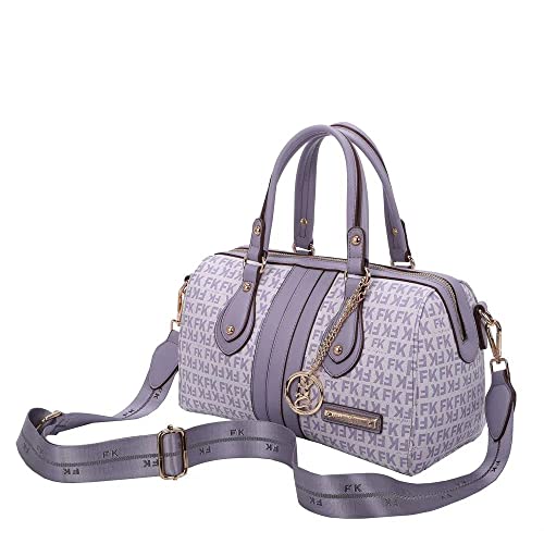 Bolsa Fellipe Krein Bowling G FK511 Monograma Cor:Lavanda