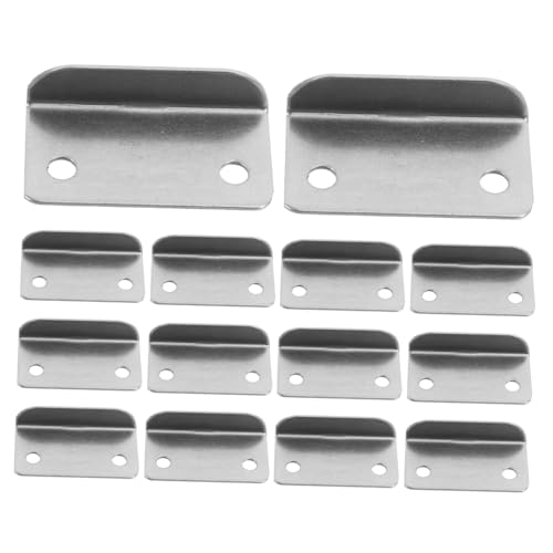 Veemoon 20pièces Plaque De Verrouillage Coudée Métal Pour Gâche De Maison Plaque De Verrouillage Pour Armoire Serrure De Tiroir à Angle Droit Gâche Pour Tiroir Métallique Pour Armoire à An