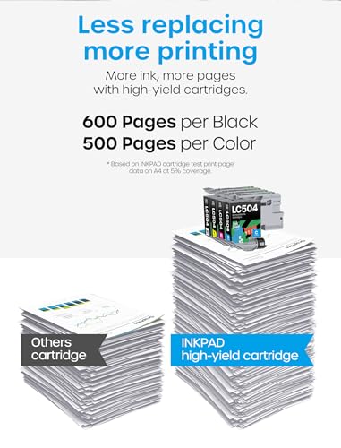 Image of iNKPAD LC504 Ink Cartridges Compatible with Brother LC504 LC504XL