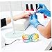 Ipetboom 2pcs Plated Crystal Cup for Monomer Liquid Nail Care Hand Dip Powder Nail Art Accessories Glass Manicure Cup