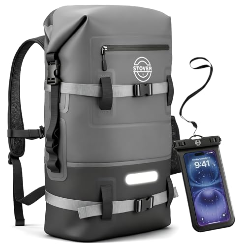 STOVER 5/10/25/30/40/55L Waterproof Dry Backpack & Phone Case- X-Large Floating Dry Bag for...