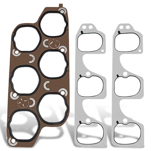 12598158 Engine Intake Gasket Set Upper & Lower for Buick Lacrosse Rendezvous for Cadillac CTS SRX STS for Malibu for Pontiac G6 G8 for Saturn Aura 3.6L
