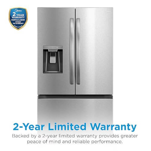 Midea MRF29D6AST 29.3 Cu. Ft. Stainless 3-Door French Door Smart Refrigerator on Fridge.com