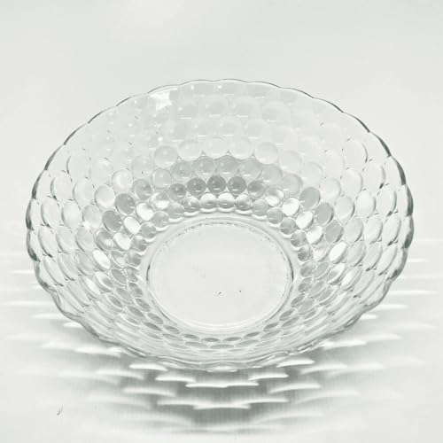 Saladeira de Vidro Elegante com 22cm de Diâmetro ideal para Saladas, Sobremesas, Usada como Fruteira