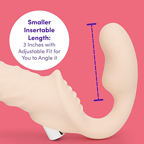 Lovehoney Lifelike Lover Luxe Vibrating Strapless Strap On Dildo - Adjustable 6 Inch Silicone Realistic Strap On Dildo For Women - 12 Vibration Modes - Rechargeable & Waterproof - Flesh Pink #TOP3