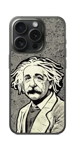 ClearView iPhone 15 Prop vg w ی tB { AI摜SS ŉ敗ACV^C(Einstein in print style)