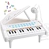 AmyBenton Mini Piano – Piano voor kinderen 1 2 jaar oud – Peuter Piano Toetsenbord met Microfoon – Baby Piano Speelgoed…