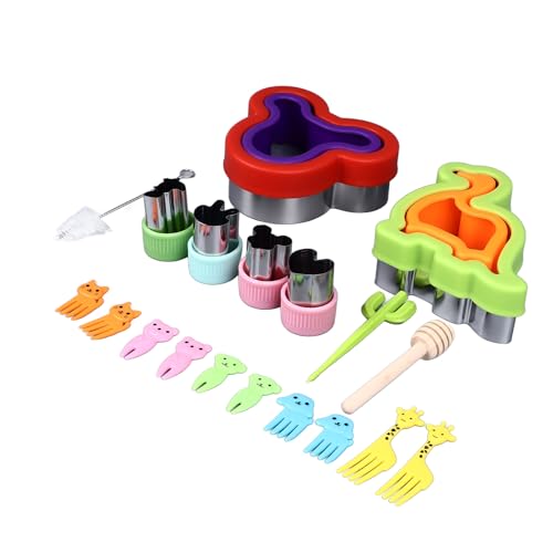 Chiyyak Cutlers para Niños, Recorte de Sándwich y Sellado, Fabricante de Panqueques de de Pan, Cortador de Galletas Caseros para Niños, y Niñas, Caja de
